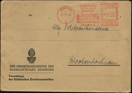 AUGSBURG/ 1/ Die Schöne Deutsche/ Stadt Des Späten/ Mittelalters../ Stadtverwaltung 1943 (Juli) AFS = Stadtwappen (= Röm - Autres & Non Classés