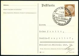 SCHLÜCHTERN/ Hutten-/ Freilichtspiele/ Steckelburg/ 5.6.-7.8. 1938 (26.6.) Seltener HWSt Klar Auf Inl.-Karte (Bo.4) - Ex - Andere & Zonder Classificatie