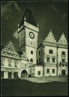TSCHECHOSLOWAKEI 1953 (15.5.) 1,50 Kc. BiP Gottwald, Braun: Tabor, Renaissance-Rathaus Mit Turm (Uhr) = Schauplatz Der H - Autres & Non Classés