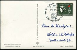 WIEDERAU/ über/ ROCHLITZ (SACHS)/ CLARA-ZETKIN-GEDÄCHTNISSTÄTTE 1957 (2.8.) HWSt = Clara-Zetkin-Haus (Museum) Motivgl. S - Altri & Non Classificati