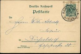 BERLIN,W./ 37/ *c 1897 (22.3.) 1K Auf PP 5 Pf. Krone, Grün: 1797 / 22.MÄRZ / 1897 = 100. Geburtstag Wilhelm I. (goldener - Altri & Non Classificati