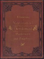 Rüdesheim 1890 (ca.) Leporello-Erinnerungsbuch "National-Denkmal Niederwald" U. Umgebung , Fester Einband Golddruck , In - Altri & Non Classificati