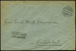 SCHWERIN/ *(MECKLB.)/ N 1904 (20.1.) 1K-Gitter + Schw. Ra.2: Grossherzogl./ Angelegenheit. (Bf. 2x Schwach Falte) Rs. Si - Otros & Sin Clasificación