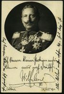 GEISING/ *** 1914 (29.12.) 1K-Gitter Auf Sonder-P 5 Pf. Germania: Rotkreuz-Spende Kaiser Wilhelm II. Mit Berühmten Zitat - Otros & Sin Clasificación