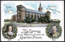 KÖNIGSBERG/ *(PR.)1/ W 1901 (18.1.) 1K-Gitter Auf PP 3 Pf. Germania, Braun: 200jähr. Bestehen Königreich Preussen = Frie - Altri & Non Classificati