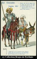 ITALIEN 1915 Color-Litho-Propaganda-Künstler-Ak.: Kaiser Wilhelm II. Und Franz-Joseph I. Als Don Qixote Und Sancho Pansa - Autres & Non Classés