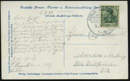 BERLIN-SCHÖNEBERG/ ARMEE-/ MARINE- U./ KOLONIAL-/ AUSSTELLUNG/ ** 1907 (5.9.) SSt Klar Auf Color-Ausstellungs-Sonderkart - Andere & Zonder Classificatie
