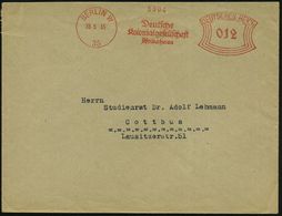 BERLIN W/ 35/ Deutsche/ Kolonialgesellschaft/ Afrikahaus 1935 AFS Klar A. Fern-Bf. (Dü.E-1CBh) - Luftwaffen-Feldpost 193 - Andere & Zonder Classificatie