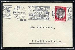 DEUTSCHES REICH 1934 (20.7.) 12 Pf. Carl Peters, EF = Afrika-Forscher, Gouverneur Von D.O.A. (1856-1918) Bd.MWSt.: COBUR - Other & Unclassified