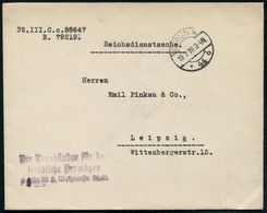 BERLIN W/ *44b 1918 (19.1.) 1K-Brücke + Viol. Abs.-3L: Der Treuhänder Für Die Feindlichen Vermögen, Berlin W.8... , Rs.  - WO1