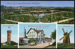 MÜNSINGEN (WÜRTT.)/  ÜBUNGSPLATZ 1915 (23.8.) 1K = Hauspostamt Truppenübungsplatz Auf Color-Feldost-Ak.: Gruss Vom Trupp - WO1