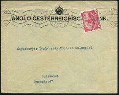 ÖSTERREICH 1915 (24.12.) 10 H. Skoda-Mörser, EF Mit Firmenlochung: "A Oe B" = A (anglo) Oesterreich. Bank, Gest. Wien ,r - Guerre Mondiale (Première)