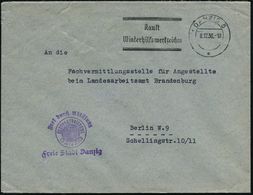 DANZIG 1936 (8.12.) Seltener MWSt.: DANZIG 5/*/Kauft/Winterhilfsmarken + Viol. HdN: FdA/Landesarbeitsamt/ DANZIG/ Freie  - Sonstige & Ohne Zuordnung