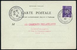 FRANKREICH 1942 (16.5.) SSt: PARIS/ BOLCHEVISME CONTRE EUROPE 2x Klar Auf EF 60 C. Petain, Seltene Inl.Kt., = Anti-bolsc - Autres & Non Classés
