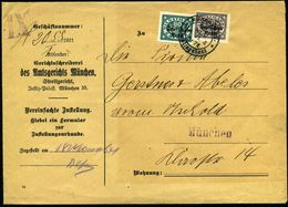 MÜNCHEN 35/ */ * A/ */ Justizpalast 1921 (12.11.) 2K Auf Dienst "Bayern Abschied" 60 Pf. U. 70 Pf. Auf Dienst-Bf.: Amtsg - Altri & Non Classificati
