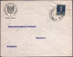 ARGENTINIEN 1923 (14.12.) 12 C. Gen. S.Martin, EF , 1K: SALTA/ARGENTINA; Vordr.-Bf.: Deutsches Vizekonsulat In Salta (We - Otros & Sin Clasificación