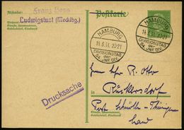 HAMBURG/ DIVISIONSTAG/ Der/ 54.JNF.DIV. 1931 (14.3.) Seltener SSt , Klar Gest. Inl.-Kt. (Bo.36 , V. Verwendung , 1. Tag) - Otros & Sin Clasificación
