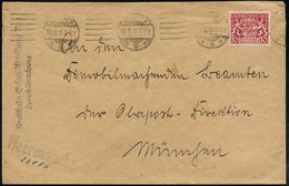 MÜNCHEN/ *2* 1919 (28.8.) Bd.MaSt. (Typ Sylbe) Auf EF Bayern 10 Pf. Dienst + 1L: Heeressache + Viol. 2L: Kraftfahr-Ersat - Altri & Non Classificati