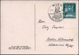 WIEN/ Georg Ritter V.Schönerer/ ..SCHÖNERER-AUSSTELLUNG 1940 (26.9.) SSt = Brustbild Schönerer = Antisemit, Rassist U. N - Otros & Sin Clasificación