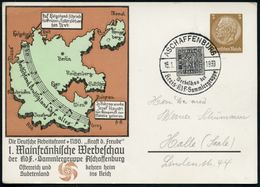 ASCHAFFENBURG/ Werbeschau Der/ Kreis-KdF-Sammlergruppe 1939 (15.1.) SSt = Bayern Nr.1 Auf Passender PP 3 Pf. Hindenbg. B - Other & Unclassified
