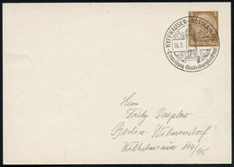 KYFFHÄUSER-ROSSLA (HARZ)/ Einweihung Hindenburgdenkmal 1939 (6.5.) SSt Auf Passender PP 3 Pf.Hindenbg. , Braun (Mi.PP 12 - Other & Unclassified