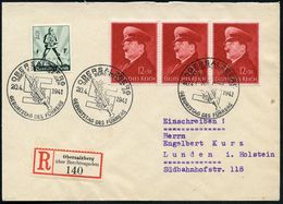 OBERSALZBERG/ ÜBER BERCHTESGADEN/ GEBURTSTAG DES FÜHRERS 1941 (20.4.) SSt = Hitlers Alpen-Residenz (Hakenkreuz, Schwert) - Sonstige & Ohne Zuordnung