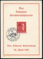 PASEWALK/ Jch Aber Beschloß,Politiker Zu Werden/ Weihestätte/ Kriegslazarett Des Führers 1938 (20.4.) SSt = NS-Lazarett- - Sonstige & Ohne Zuordnung