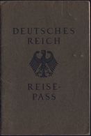 Radevormwald 1936 (31.3.) Reisepaß "DEUTSCHES REICH" Titelseite Noch Mit Weimarer Adler, Einer Frau , Mehrfach Dienst-si - Sonstige & Ohne Zuordnung