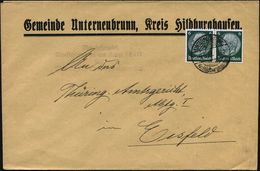 UNTERNEUBRUNN/ Kr.Hildburghausen 1933 (9.6.) 1K-Gitter + Viol. Propaganda-4L: Wer Behauptet,/Deutschland Sei Am Kriege S - Other & Unclassified