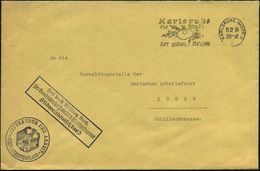 KARLSRUHE (BADEN) 2/ I/ Die Stadt/ Der Guten Seifen 1934 (11.12.) MWSt + Bl. Ra.3: Frei Durch Ablösung Reich/Der Treuhän - Sonstige & Ohne Zuordnung