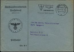 BERLIN SW11/ Ab/ ..JUGENDGRUPPE/ NS-Frauenschaft-Deutsches Frauenwerk 1941 (4.6.) Seltener MWSt = German. "Lebens"-Rune  - Andere & Zonder Classificatie