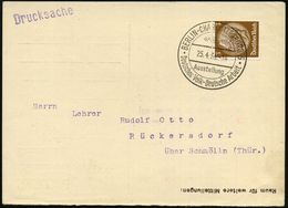 BERLIN-CHARLOTTENBURG 5/ Ausstellung/ Deutsches Volk-Deutsche Arbeit 1934 (25.4.) SSt Glasklar Auf  Inl.-Kt. (Bo.147) -  - Andere & Zonder Classificatie
