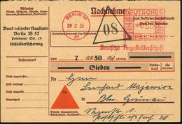 BERLIN W/ 57/ Deutsche Angestelltenschaft 1935 (28.2.) AFS 023 Pf. = Deutsche Arbeitsfront (alte DAF-Bezeichnung!) = Gle - Altri & Non Classificati