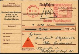 BERLIN W/ 57/ Deutsche Angestelltenschaft 1935 (28.2.) AFS 023 Pf. = Deutsche Arbeitsfront (alte DAF-Bezeichnung!) = Gle - Other & Unclassified