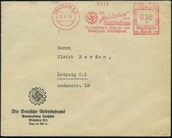 DRESDEN A1/ Lest/ "Arbeitertum"/ U./ Der Aufbau/ D.amtl.Organe Der/ Deutschen Arbeitsfront 1936 (22.9.) Seltener AFS (DA - Autres & Non Classés