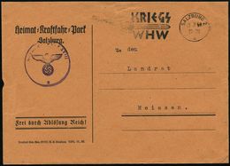 SALZBURG 2/ A/ KRIEGS/ WHW 1940 (20.3.) Seltener MWSt (Schwert) Auf Dienst-Bf.: Heimat-Kraftfahr-Park Salzburg/ FdAR (Bo - Otros & Sin Clasificación