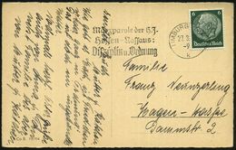LIMBURG (LAHN)/ K/ Märzparole D.H.J./ Hessen-Nassaus/ Disziplin U.Ordnung 1937 (27.3.) Seltener MWSt Auf Bedarfs-Kt. (Bo - Autres & Non Classés