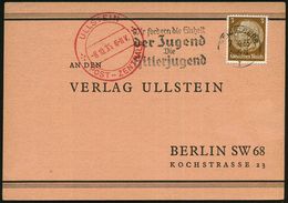 HEIDELBERG/ I/ Wir Fordern Die Einheit/ Der Jugend/ Die/ Hitlerjugend 1935 (7.10.) Seltener MWSt Auf Ullstein-Bestellkt. - Autres & Non Classés