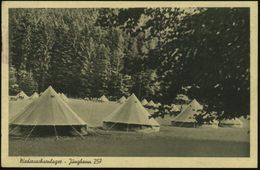 REGENSBURG 2/ B/ DEUTSCHES/ REICH 1927 (2.8.) Seltener Schalter-PFS 06 Pf. Auf S/w.-Foto-Ak.: Niedersachsenlager Jungban - Sonstige & Ohne Zuordnung