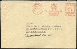 BERLIN SW 11/ S S/ Der Reichsführer SS/ Berlin SW 11/ Schließfach 35 1937 (16.11.) Seltener U. Gesuchter AFS = SS-Runen  - Andere & Zonder Classificatie