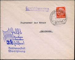 MORITZBURG/ Jagdschloß/ Wildpark.. 1936 (19.11.) HWSt (Jagdschloß Moritzburg) Auf Reklame-Bf.: Helft Kindern U. Kranken  - Sonstige & Ohne Zuordnung