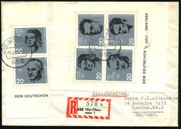 B.R.D. 1964 (21.7.) Widerstandskämpfer "20. Juli 1944", Kompl. Zus.-Druck Aus Widerstands-Block Mit Rand! , 2x 1K: 658 I - Otros & Sin Clasificación