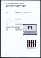 B.R.D. 1994 (Mai) 100 Pf. Block "50. Jahrestag 20.Juli 1944", 59 Verschied. Color-Entwürfe Der Bundesdruckerei Auf 8 Ent - Sonstige & Ohne Zuordnung