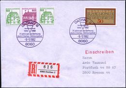 8060 DACHAU 2/ 1945 1982/ 37 Jahre Seit Der Befreiung/ D. KZ Dachau-Befreiungsfeier 1982 (9.5.) Viol. SSt = Stacheldraht - Altri & Non Classificati