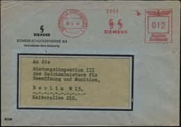 KATTOWITZ (OBERSCHLES) 1/ SH/ SS/ SIEMENS 1944 (6.4.) AFS (Monogr.-Logo) Firmen-Bf.: SIEMENS-SCHUCKERTWERKE AG/ Techn. B - Autres & Non Classés