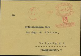 KIEL/ 1/ D/ Deutsche Werke Kiel/ AG 1929 (7.6.) AFS (Monogr.) = Kriegsschiff-Werft, U.a. Kreuzer "Blücher", Schlacht-sch - Altri & Non Classificati