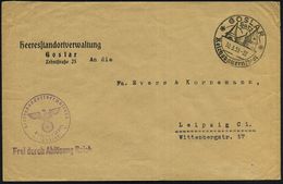 GOSLAR/ Harz/ *Reichsbauernstadt* 1939 (30.3.) HWSt + Viol. 1L: FdAR + 1K-HdN: Heeresstandortverwaltung/Goslar (NS-Adler - Altri & Non Classificati