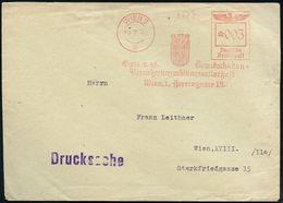 WIEN/ *Erste N.oe.Brandschaden-/ Versicherungsges./ Wien.. 1940 (19.7.) Ungenormter AFS, Mischform Dt.-österr. ,Werbung  - Other & Unclassified