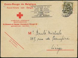 BELGIEN 1941 (9.1.) Dienst-Kt.: Croix-Rouge De Belgique/Roode Kruis Van Belgie/DIRECTION GENERALE.. Zweisprachiger Vordr - WW2