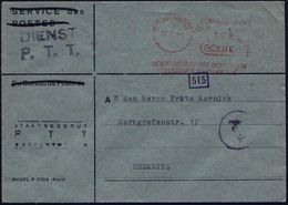 NIEDERLANDE 1944 (26.2.) Seltener AFS-Type Komusina "Taube": 's-GRAVENHAGE/HOOFDBESTUUR DER POSTERIJEN/ TELE-GRAFIE EN T - Guerre Mondiale (Seconde)
